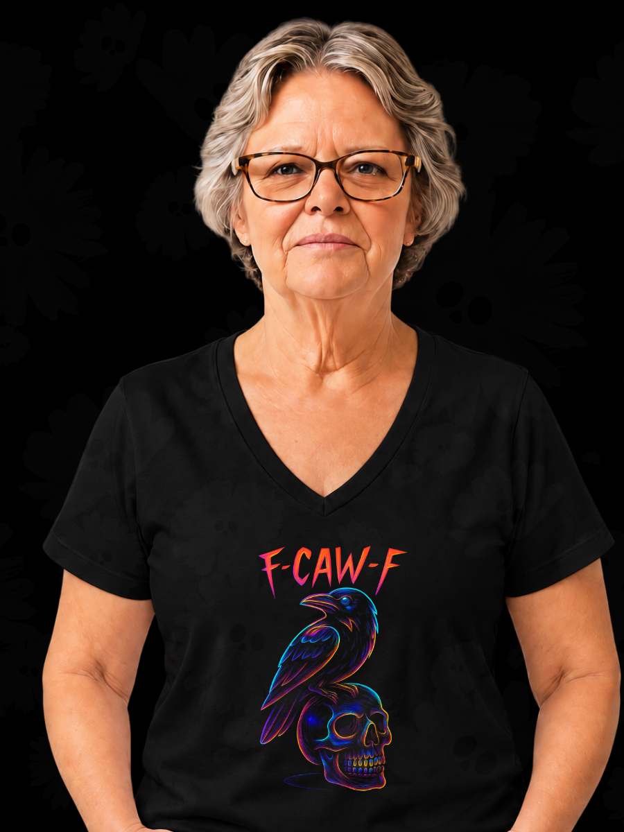 F-CAW-F Raven & Skull Halloween Tee