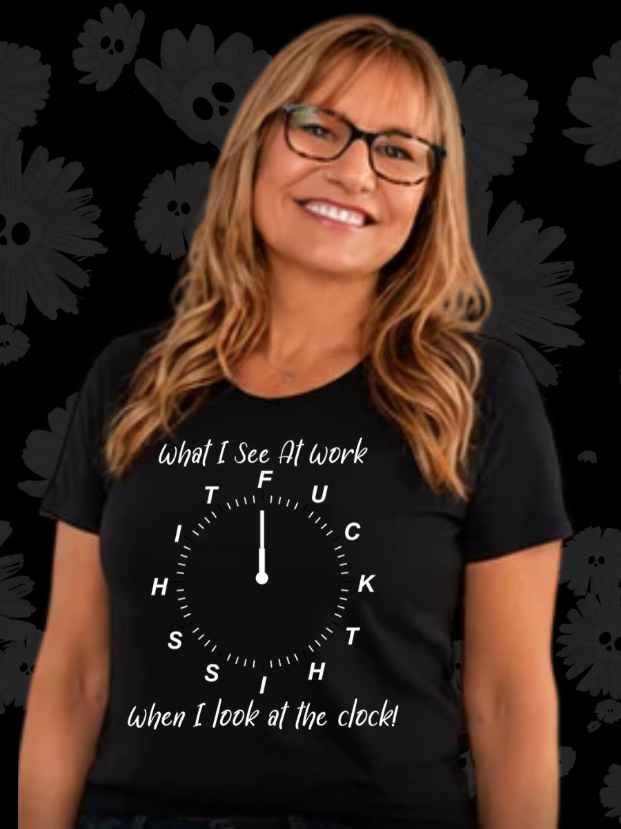 What I See At Work Clock Tee
