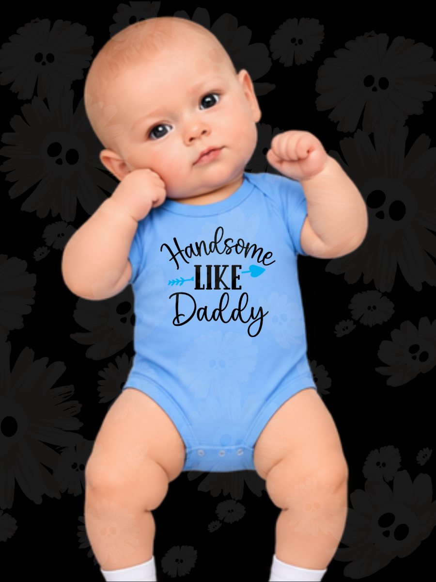 "Handsome Like Daddy" Baby Onesie