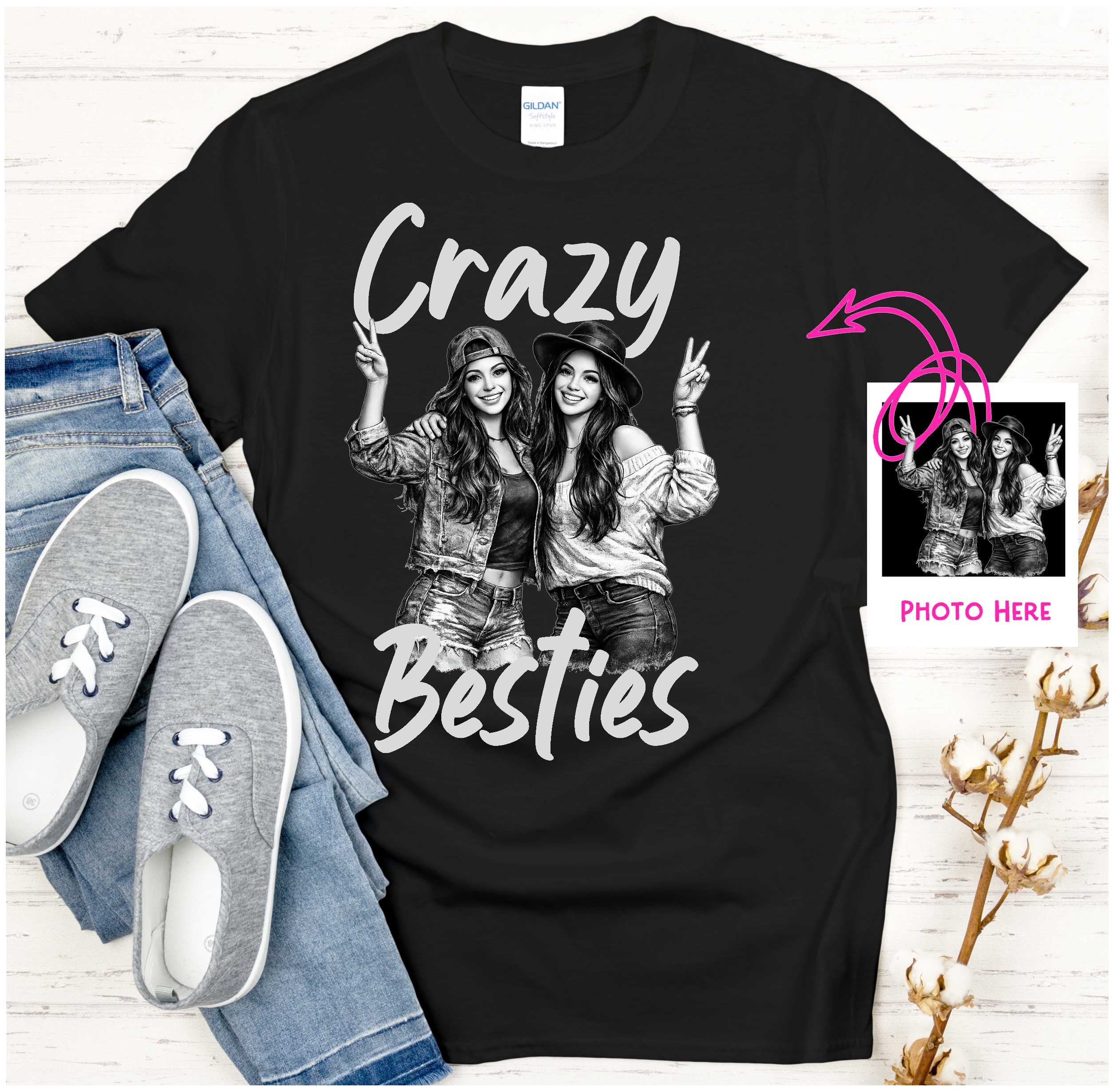 Gimme My Custom BFF Photo Shirt 🩷