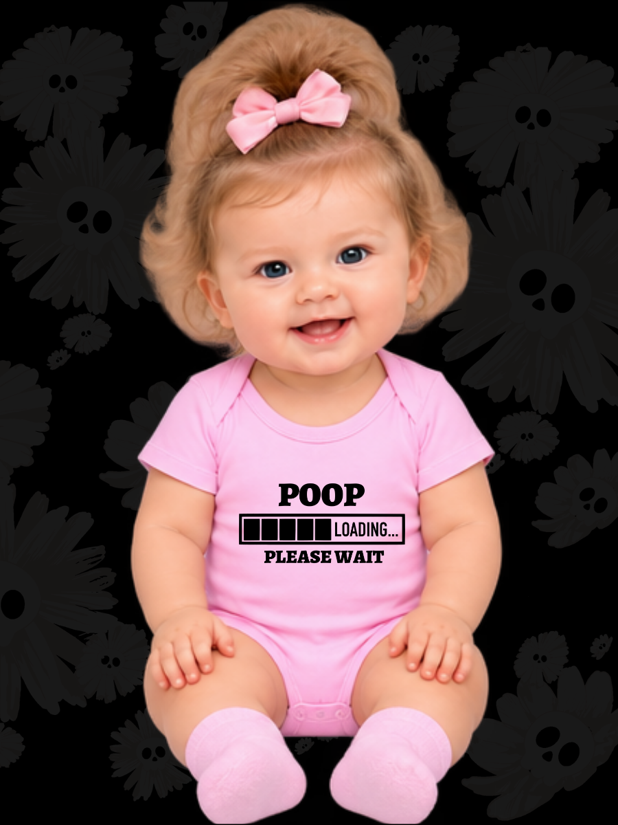 "Poop Is Loading..." Baby Onesie