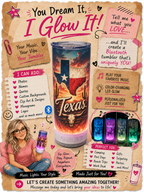 Totally Custom Built Glow Bluetooth Speaker Tumbler — YOU Dream It, I Build It! ✨